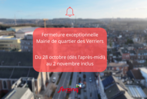 Fermeture de la mairie des Verriers cette semaine