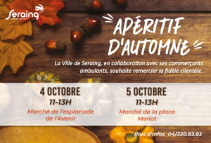 Un apéritif offert sur les marchés !