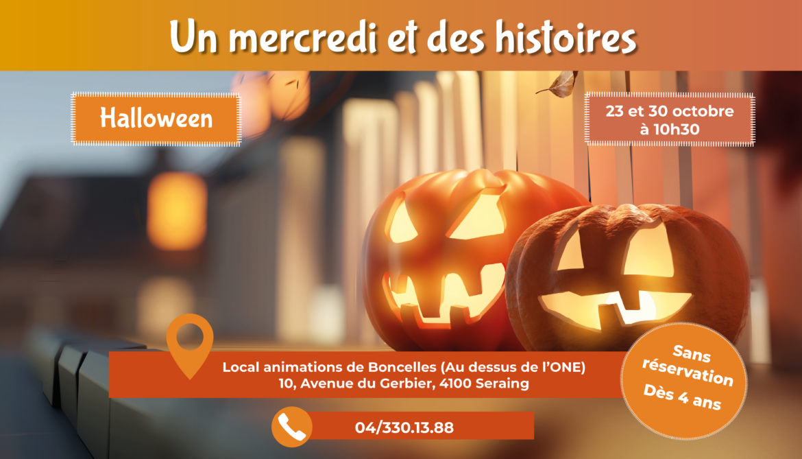 Un mercredi et des histoires: thème « Halloween »