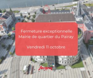 Fermeture de la mairie de quartier du Pairay ce vendredi