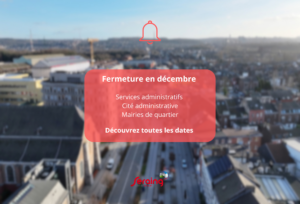 Fermeture des services de la Ville les 24, 25, 31 décembre et 1er janvier