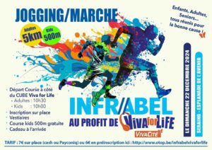 Jogging et/ou marche au profit de Viva for Life le 22 décembre