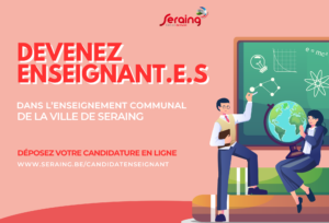 Envie de devenir enseignant dans l’enseignement communal sérésien ? Postulez en ligne !